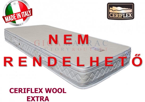Ceriflex Wool Extra vákuum matrac gyapjú réteggel