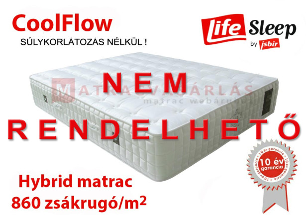 Life Sleep CoolFlow mákrugós matrac, ágybetét