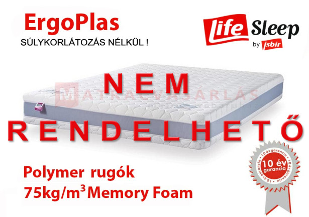 Life Sleep ErgoPlas Polymer rugós memory matrac