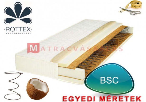 Rottex BSC bonell rugós matrac bonell- kókusz réteggel egyedi méretben