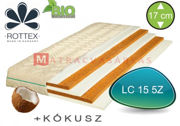 Rottex LC 15 7Z latex-kókusz biomatrac