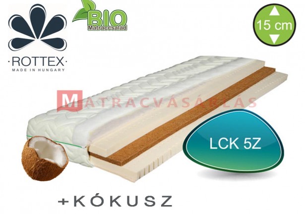Rottex LC-K 7Z latex-kókusz biomatrac